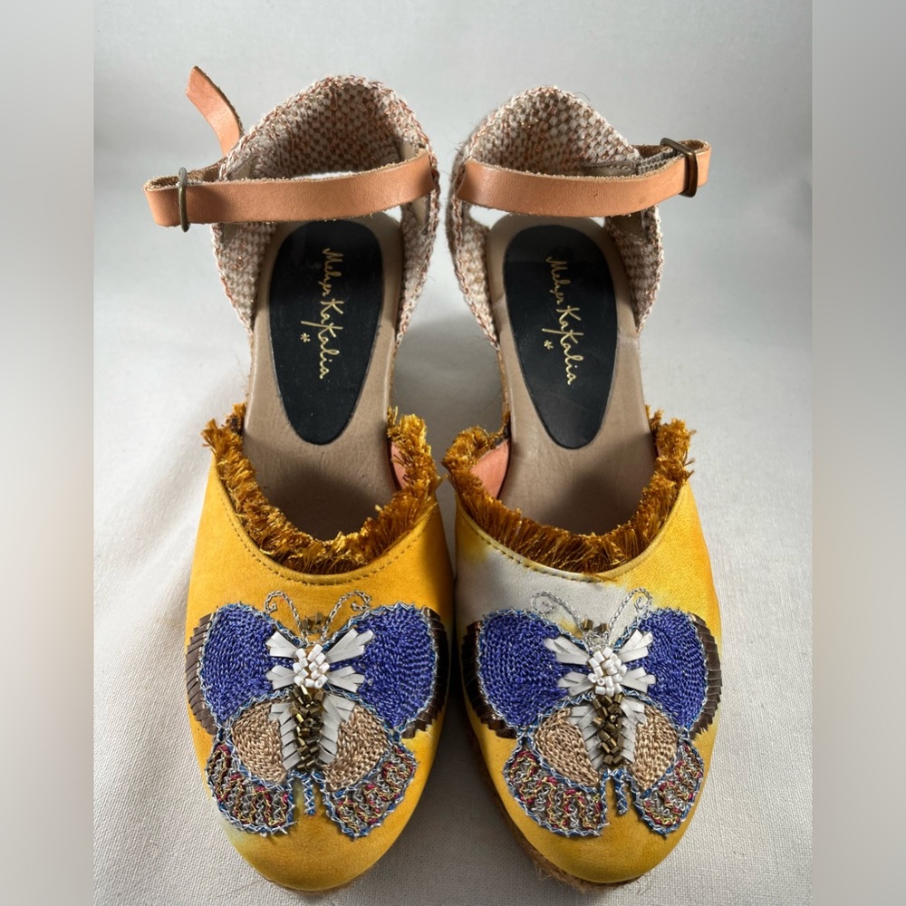 Meher Kakalia wedge espadrilles